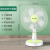 美菱（MeiLing）台扇电风扇家用台式小型电扇低音摇头强力大风力定时节能风扇 14英寸-春风绿