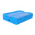 连和（uni-silent）LH-6040318C 蓝色带盖折叠式周转箱 600*400*318mm