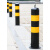 闲遇  钢管警示柱防撞柱道路固定桩（2113）【升级款】50cm加厚固定