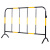 飓程 铁马护栏 道路交通施工移动临时围栏 警示隔离栏 黄黑1.2*2m带牌 单位：件