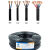 津达线缆电线RVV2/3铜芯0.5/0.75/1/1.5黑护套线国标监控线电源线 4平方毫米 纯国标保检测-黑色100米/盘 4芯