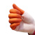 上陶鲸 劳保工业乳胶手套 耐磨加厚乳胶指套 带麻点 橙色防滑手指套 麻点-M/中号（500只） 