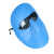 奥圣顿（AOSHENGDUN）定制适用轻便烧电焊面罩屏焊工防烤脸头戴式氩弧焊帽子防护脸部简 单独PC面罩1张