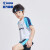 乔丹（QIAODAN）童装2023夏季男中小学生足球套装吸湿快干运动2件套训练服-170