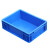 欧维塑业 加厚款箱胶欧标汽配储物箱 EU43148蓝 400*300*148mm带井字格条单位：套