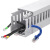 PVC线槽明装灰色塑料配电箱布线槽网线电线电缆理线阻燃pvc行线槽 50*80粗齿 1米单价