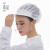 厨房做饭炒菜防油防水油烟护发头套帽子女款大码 白色 可调节