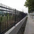 妙普乐铁艺围栏 （源头工厂）锌钢围墙护栏网铁艺围栏热镀锌防护栏杆工 黑色1.0米高2根横梁厚款 横杆40