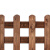 稳斯坦 户外防腐木花园木围栏草坪护栏木栅围栏小篱笆栏栅庭院花草 碳化棕宽50*高60cm W238