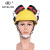 搭载安全帽使用隔音耳罩厂矿车间施工工地防干扰听力保护消音耳机 黑+红亮面