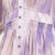 KPYF长款连衣裙高档的最新款2024春夏装新款收腰百搭长袖女油画桔梗法 紫粉色 XL 建议110-130