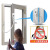 山河工品窗户安全锁儿童防护限位器平外内开定位防坠楼锁扣 免打孔：（白色）ABS锁具 