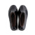阿力牛 AX-027浅口雨鞋低帮套脚水鞋 防水防滑鞋厨师鞋PVC胶鞋 黑色棕底加棉 39 