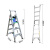 稳耐梯子铝合金人字梯1.5米五步梯折叠合梯电力电信工程工业梯登高爬梯 DP365CN