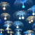 北原野子LED户外降落伞景观灯光纤圆球水母灯精灵夜景装饰节日亮化挂树灯