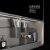 ARDRIRIAAN实木烤漆AI升降科技现代浴室柜手扫语音控制智能镜柜卫生间 80cm-（4.0直角系列）-实木烤漆