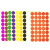 海斯迪克 HKW-259 彩色不干胶圆点标签贴纸 分类记号贴纸 10mm咖啡色（2475贴）
