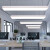 简约现代长条型形LED办公室圆角吊灯造型灯长方形吊线灯吸顶灯写 黑色90*30cm*60W 其他