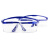 谋福CNMF 8577  护目镜 透明劳保实验室工地防护眼镜（ 蓝边款）