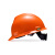 梅思安/MSA ABS标准型V型安全帽男女防撞安全头盔超爱戴帽衬 橙色 1顶 企业定制