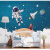 儿童房壁纸3D梦幻星空卧室背景卡通太空男孩房间墙布 【拼接】拼接油画布/平方
