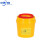 锐器盒废物利器盒一次性圆形方形 黄色针头小型垃圾桶 方形5L推盖