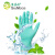 塞莫诗一次性橡胶乳胶手套 绿色加厚型