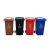 舒弗 分类带轮塑料垃圾桶翻盖 环卫物业小区垃圾桶 详情联系客服 100L带轮（厨余垃圾/绿色）