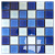 曦凰游泳池水池鱼池景观陶瓷马赛克瓷砖拼图蓝白色砖户外5箱起发 三色浅蓝-48  30×30