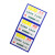 鑫华 磁性硬胶套 透明PVC卡片袋文件保护卡套 仓库货架标识牌A6【10个装】11.3cm*16.3cm蓝色