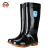 上海牌 705 高筒雨鞋雨靴 劳保防滑胶鞋防护靴防水鞋 黑色42码