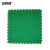 安赛瑞 PVC塑料拼接地垫 仓库车间走廊橡胶防滑垫 长50宽50cm圆点纹绿色 27007