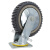 奔新农风火轮聚氨酯脚轮 耐磨轻音重型工业轮子 6寸(2刹车+2定向) 灰色