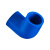 联塑（LESSO）90°弯头(PVC-U给水配件)蓝色 dn110