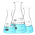 纳仕德 SY4062 玻璃锥形瓶 带刻度化学实验室敞口烧杯 高硼硅三角烧瓶 直口（150ML） 