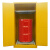 固耐安 油桶柜 60加仑单桶油桶防火防爆柜  黄色 双门 双锁结构