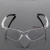 定制防风眼睛 电焊眼镜镜平光镜焊劳保防尘防风平光打磨玻璃氩弧焊激 小平光 (玻璃镜片 罗卡防风眼镜(