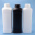海斯迪克 HKCL-418 加厚塑料方瓶 1000ml样品瓶化工试剂瓶 存储分装包装瓶 1L黑色