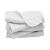 食安库（SHIANKU）超细纤维珍珠抹布 工厂药厂车间 无尘布不掉毛清洁毛巾 白色10条装（25*25cm）