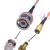 RF射频连接线BNC公头转SMB-K母头电缆同轴线天线延长线Q9转接线 1.5m