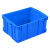 蕙心泽周转筐塑料长方形加厚周转箱塑料筐物流滚塑大号胶框转运加厚零件盒框子蓝色400-200箱