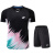 尤尼克斯（YONEX）新款羽毛球服运动套装韩版T血男女短袖短款速干透气大赛服可定制 6267男款黑色套装配黑色裤 XS