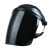 约巢安全帽通用防水保护片电焊面罩角磨机眼睛防护四季简易脸 V65-黑顶白色PC面屏