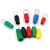 冷压裸端头绝缘软套管接线端子护套 红黄蓝绿黑电缆电线色套 V70-80平方(100只)红色
