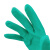 海斯迪克 gnjz-1143 丁腈手套绿色 厨房防水防滑工业工作劳保手套 L码