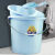 惠利得 水桶塑料桶加厚手提学生宿舍储水洗澡洗衣装水桶厕所大号 大号蓝色30L高强力桶