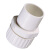 联塑（LESSO）波纹管转换接头PVC电工套管配件白色 Φ20