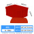 企桥 塑料周转箱长方形加厚物流胶框 带盖 红色560*420*310mm