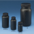 日本NIKKO塑料方瓶HDPE黑色大口小口刻度防漏100/250/500/1000ml 500ml广口圆瓶