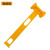 斯威诺 N-9023 多功能PE塑料锤子拔钉锤帐篷锤地钉榔头 黄色
